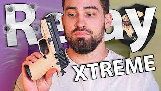 Охолощенный СХП пистолет Retay XTREME (9 мм P.A.K, Песочный) видео обзор