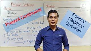 English Grammar/ Present Continuous (1): Positive, Negative and Question/Taught by Nel NUN