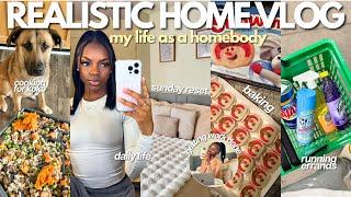 REALISTIC HOME VLOG ⋆𐙚₊˚⊹ chill days in my life, sunday reset, dog mommy duties, cooking + MORE!