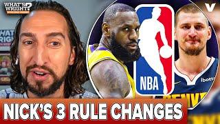 Nick Wright's GREATEST TAKE EVER to improve the NBA | What's Wright