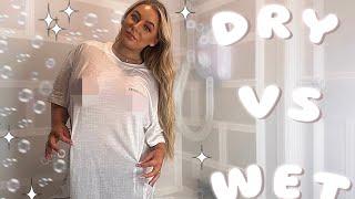 (2024) Transparent Dry vs. Wet | Try on Haul [4K]