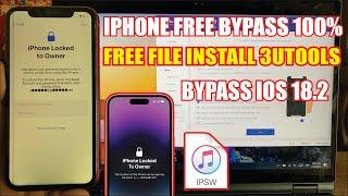 iPhone Activation Lock Bypass iOS 18.2 On 3Utools | iPhone 11 iCloud Remove