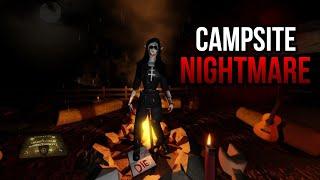 Roblox Blair - Investigating HAUNTED campsite Nightmare mode! #roblox