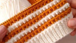 सिर्फ दो फंदों का बुनाई डिजाइन। knitting pattern for cardigan /scarf/sweater & baby boy & girl