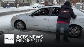 Minnesota's spring snowstorm creates problems on roadways