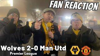 BUZZING  Wolves 2-0 Manchester Utd Instant Fan Reaction | Premier League