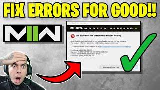 How To FIX Scan repair Errors crashes stuttering on Modern Warfare II ( Call of Duty MW2 )