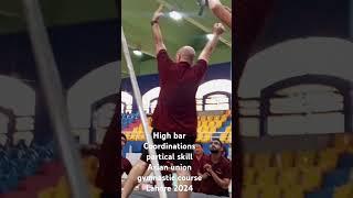 High bar Coordinations partical skill  Asian union gymnastic course Lahore 2024