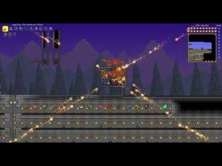 Terraria: tests in preparation for Frost Moon Horseman's Blade farm