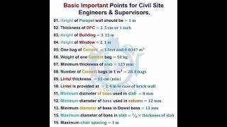 Basic Knowledge of Civil Engineering #civilengineering #basicknowledge #construction