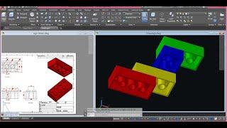 How to 3D Model a Lego Brick in Autocad