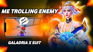 I killed this galadria x suit player 2 times !!x suit crate opening,bgmi galadria x suit gameplay