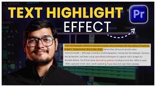 Create Stunning Text Highlight effects in Premiere Pro | Lalit Mohan Pandey