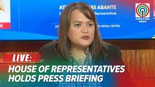 LIVE: House of Representatives holds press briefing with Atty. Princess Abante | June 20