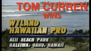 TOM CURREN wins the Wyland Hawaiian Pro at Haleiwa - 1990