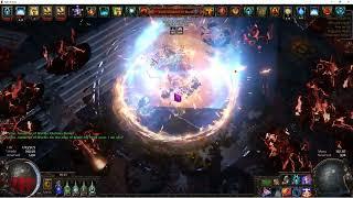 Path of Exile 3.23 Penance Brand Inquisitor  Uber Sirus last phase test.