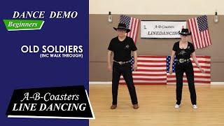 OLD SOLDIERS - Line Dance Demo & Walk Through