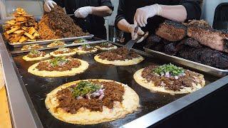 American style Birria Taco! smoke barbecue - korean barbecue shop