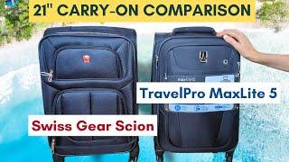 Carry-on Suitcase COMPARISON: SwissGear Sion vs TravelPro MaxLite  #ad