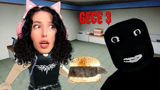 GECE 3'te FAST FOOD DÜKKANINDA ÇALIŞTIM! - Roblox The Night Shift Experience