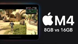 iPad Pro M4 Gaming (8GB vs 16GB RAM): Is there even a difference?