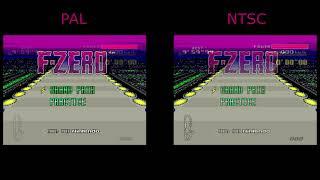 F-Zero PAL Vs  NTSC