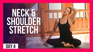 10 min Morning Yoga For Neck & Shoulder Relief – Day #4 (NECK & SHOULDER STRETCHES)