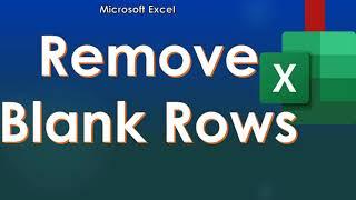 How to Remove Blank Rows in Excel | Delete Blank Rows | Empty Rows