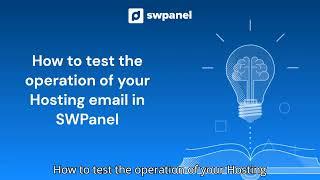 How to test the operation of your Hosting email in SWPanel