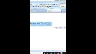 Ms word Text title ko center kese kare shortcut key @COMPUTERTECH-EDU #shorts