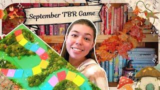 SEPTEMBER TBR️‍️ ft. my tbr board game & cozy fall vibes!