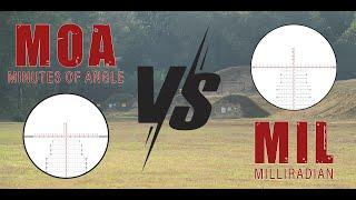 MOA vs MIL: Which is Best for Your Riflescope? | Key Differences in Minutes of Angle & Milliradian