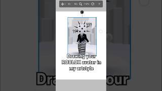 drawing ROBLOX AVATAR#fyp #digitalart #roblox #robloxavatar #ibispaintx #drawing #artshorts