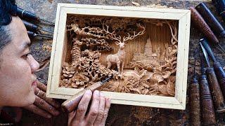 How to carve a Glowing Deer - "Expecto Patronum" Wood Carving