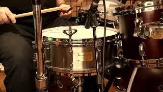 14x5 Max Malyshev titanium snare drum studio test#gretschdrums #paiste