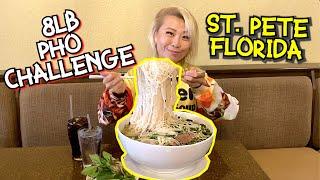 MASSIVE 8LB PHO BOWL CHALLENGE IN TAMPA BAY, FL IN RECORD TIME?! #RainaisCrazy