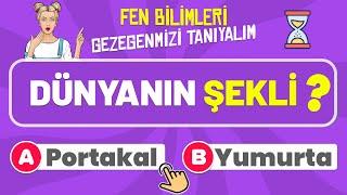 3.Sınıf FEN BİLİMLERİ  - ️ | 1.ÜNİTE Gezegenimizi Tanıyalım  | Bilgilerini TEST ET! 