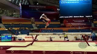 CHUSOVITINA Oksana (UZB) - 2018 Artistic Worlds, Doha (QAT) - Qualifications Balance Beam