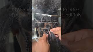 $100 Medium Knotless June Special🩷 http://vagaro.com/billionoirebeauty #houstonhairstylist #braids