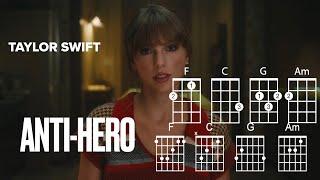 Anti Hero by Taylor Swift - ukulele & guitar play-a-long in C