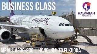 Hawaiian Airlines Business Class Airbus A330-200 | Honolulu to Fukuoka