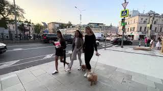 4k Tverskaya Moscow walk tour at Summer Evening : Luxury streets  Vlog Inside Russia 2023