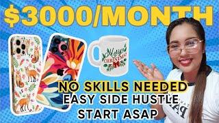 No Skills Needed!| Get Paid $3,000/month I EASY AI Side Hustle | Make Money Online I Online Business