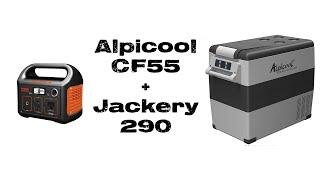 Jackery 290 power station running 12v fridge