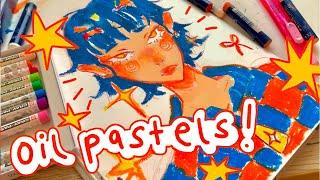 Trying art supplies I never use! | ello, I’m back from my hiatus :)