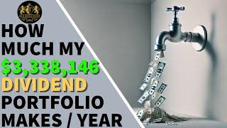 How Much My $3,338,146 Dividend Portfolio Makes Per Year