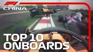 Top 10 Onboards | 2019 Chinese Grand Prix