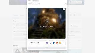 How to post 3D Photo in Facebook