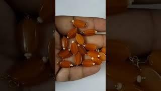 Light Orange Color Tab Beads www.Prisara.com 8951212424