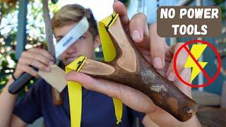 How to Make Simple Natural Fork Slingshot | No Power Tools